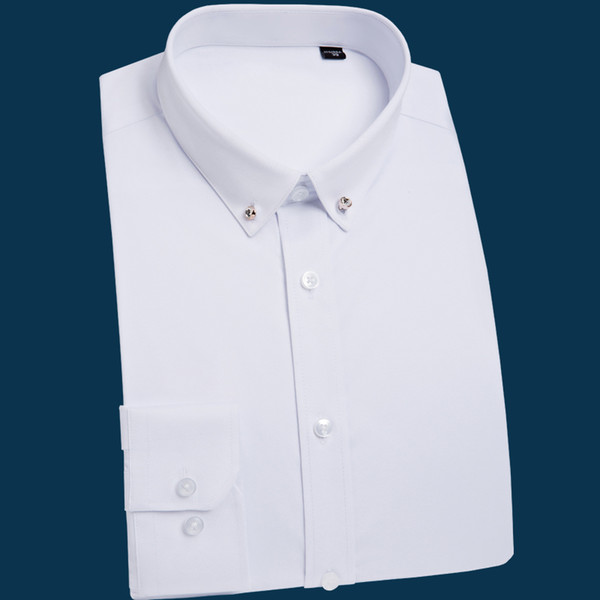 Popular Handsome Long Sleeve Comfortable Camisa Masculina Oxford Formal Casual Suits Slim Fit Shirt Men Blouse Men Shirt