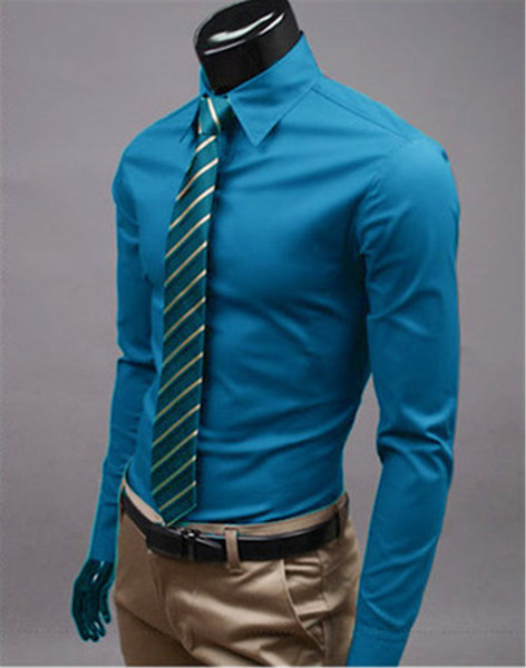 New Fashion Brand Athens blue Groom Shirts Long Sleeve Shirt Men Slim Design Formal Casual Male Dress Shirt Size M-5XL (C8020)