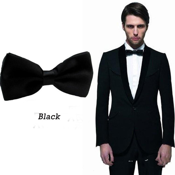 Black Groom Bow Ties for Men Suits Fashion Men Formal Occasion Formal Wear Tuxedos Ties Cheap Tie