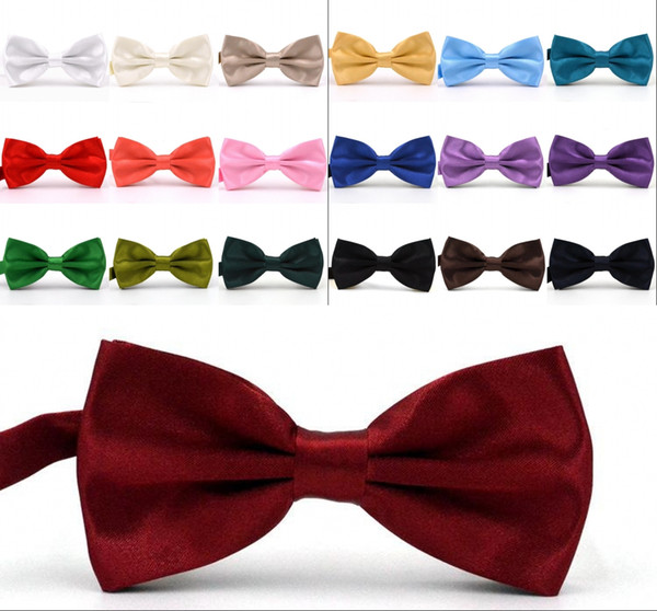 Solid Colors Bow Ties For Weddings Fashion Man And Women Neckties Mens Bow Ties Leisure Neckwear Bowties Adult Wedding Bow Tie