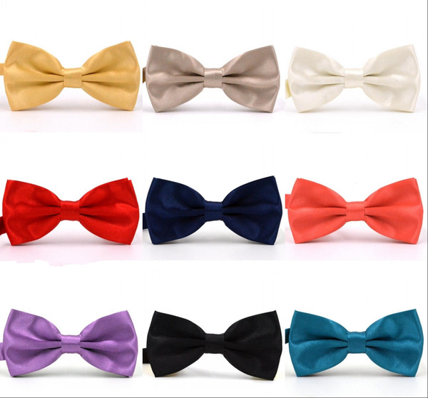 Trumpet Solid Colors Bow Ties For Weddings Fashion Man And Women Neckties Mens Bow Ties Leisure Neckwear Bowties Adult Wedding Bow Tie