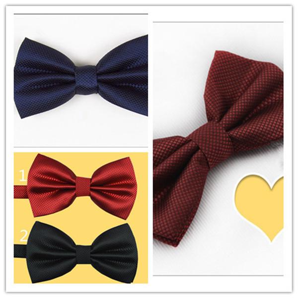 Bow Tie Necktie Bow Tie Fashion Mens Wedding Manual and Pure Color Necktie Hot Mens Waterproof and Button Tie
