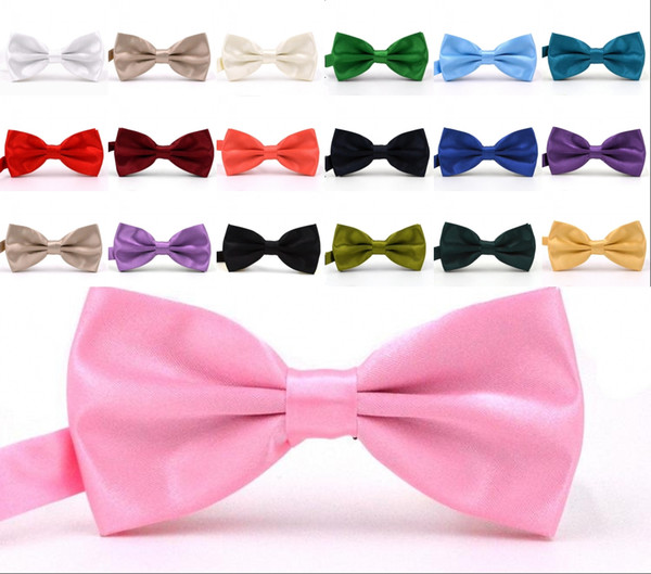 2019 Solid Colors Bow Ties For Weddings Fashion Man And Women Neckties Mens Bow Ties Leisure Neckwear Bowties Adult Wedding Bow Tie