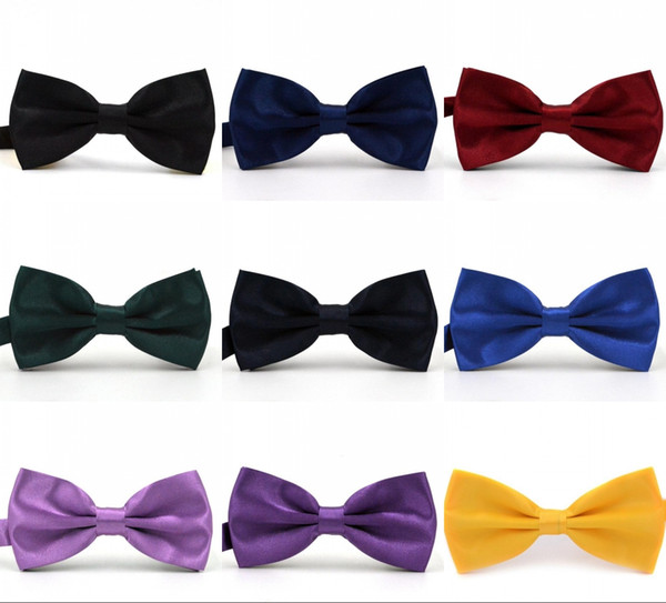 Solid Colors Trumpet Bow Ties For Weddings Fashion Man And Women Neckties Mens Bow Ties Leisure Neckwear Bowties Adult Wedding Bow Tie