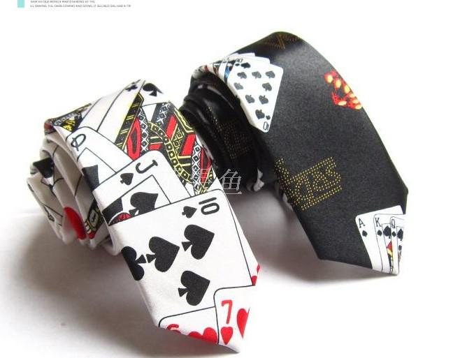 NEW Playing CARDS Style silk men's ties formal necktie men ties cravat men tie mixed designs