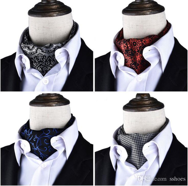 Vintage European Design Groom Wear Cravat Man's Business Neck Tie Neckerchief Fashion Bow Ties Men's Wedding Party Cravat Neckties