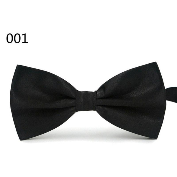 Men's Women's Bowtie Bow Tie Solid Colors Plain Silk Polyester Pre Tied Ties For Party Wedding