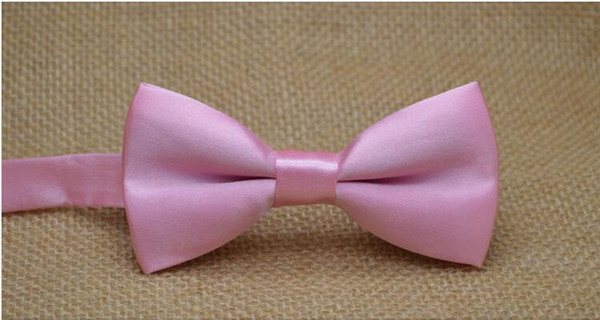 Fashion candy color dress folded Children Bow tie business Bow tie hotel waiter gentleman Ties solid colorChildren bow tie