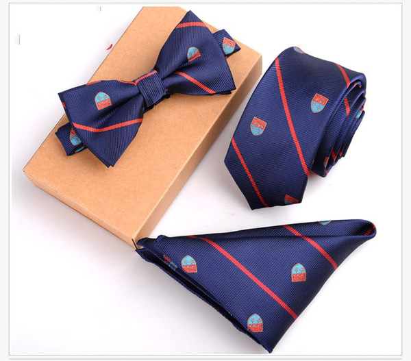 12 Style Slim Tie Set Men Bow Tie and Pocket Square Bowtie Necktie Cravate Handkerchief Papillon Man Corbatas Hombre Pajarita