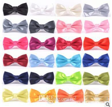 Hot Sale Classic Solid Color Butterfly Wedding Party Bow tie Groom Ties Men's Fashion Tuxedo Bow Ties Men Bow tie