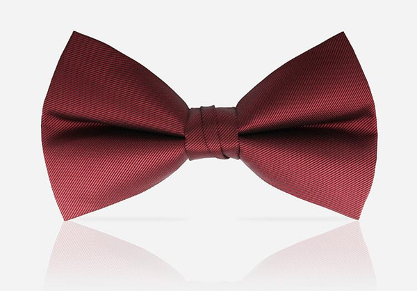 High quality Fashion Man Bow Ties Neckwear Men Bowties Wedding Black Burgundy Navy Blue Champagne Bow Tie Free Shipping