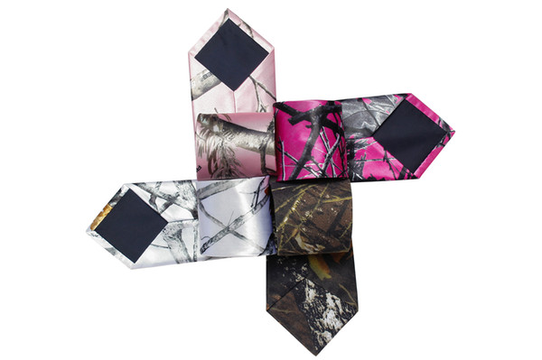 2018 Fashion Camo Neck Groom tie Real tree neckTie camo neck tie camouflage Groom Wear accessories multi color One size Length 140CM