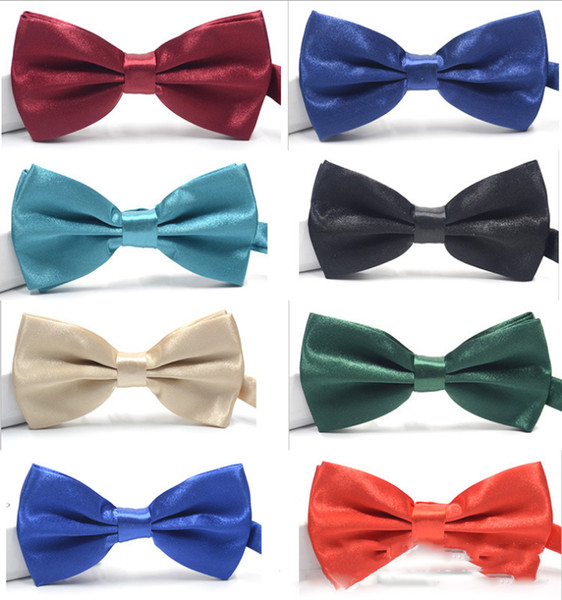 Custom MAde Solid Fashion Bow Ties Groom Men Colourful Plaid Cravat Gravata Male Marriage Butterfly Wedding Bow Ties Business Tie