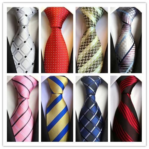 2018 TIE Hot Fashion Necktie Mens Classic Ties Formal Wedding Business White Red Pink Stripe Tie For Men Accessories tie Groom Ties