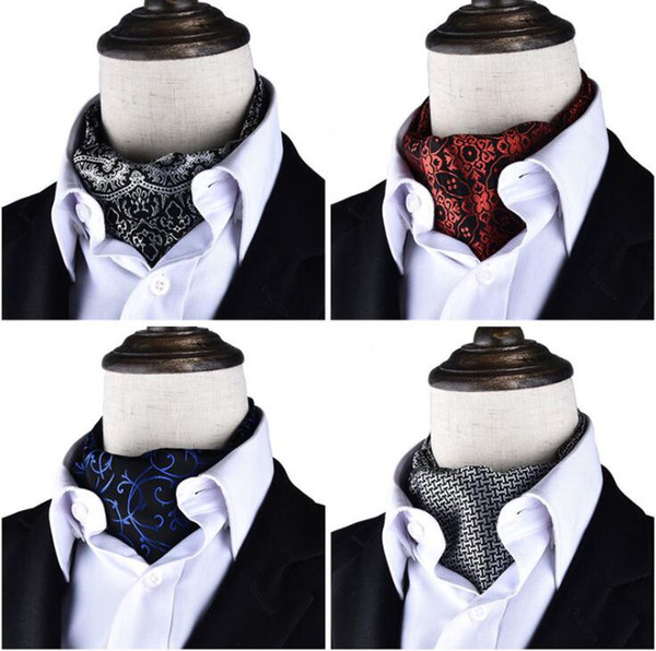 Vintage European Design Groom Wear Cravat Man's Business Neck Tie Neckerchief Fashion Bow Ties Men's Wedding Party Cravat Neckties