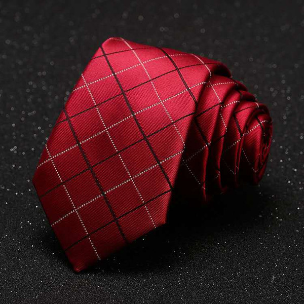 2017 whoesale high-end Men's 6CM narrow-edition commercial silk striped tie Neck Tie bridegroom groomsman bow tie Packs the box Free size