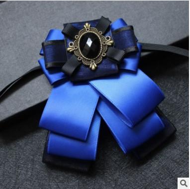 Beautiful cool collar flower bow tie groom groomsman dance party birthday party men and women 006