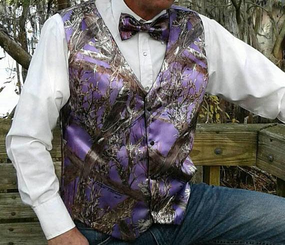 Camo Groom Vests Custom Made Kids Adult Country Wedding Party Camo Prom Vest MC2