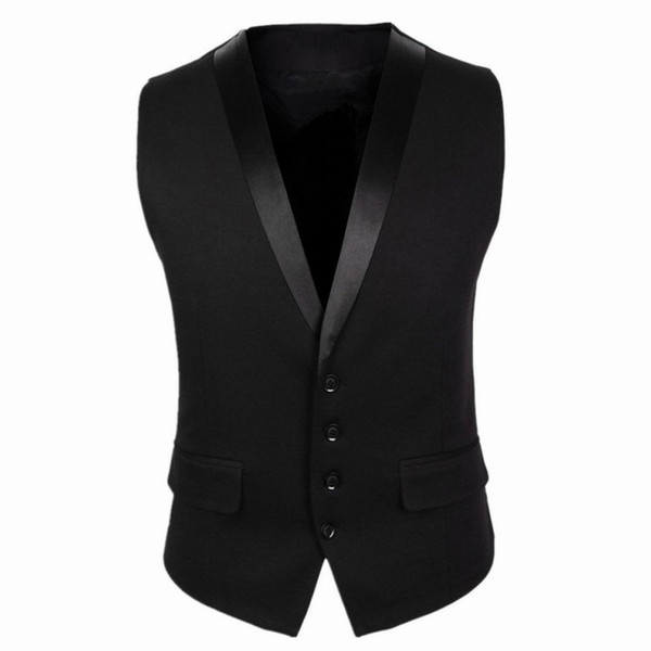 New Groom Vests For Wedding Party Vests Slim Fit Mens Vests Custom Made Plus Size British Style Groom Wear Business Suit