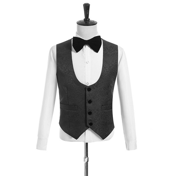 Cheap And Fine Single breasted Single breasted Vests British style for men Suitable for men's wedding / dance / dinner best men's vest A22