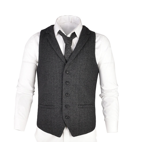 Groom Vests Wedding Groomsmen Vests Men's Suit Party Prom Farm Country Waistcoat Real Image