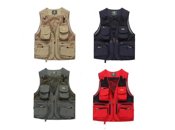 Battlefield Jeep men mesh vest, outdoor photography quick drying vest, 8519 casual vest, 4 colors, factory outlets.