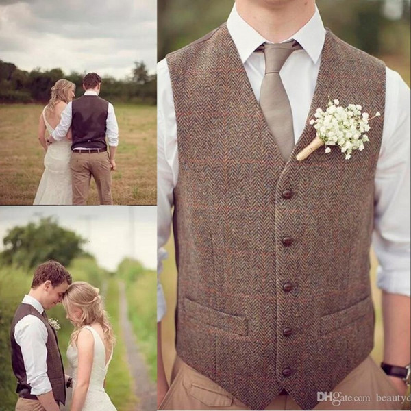 Link for Megan Beshears 2019 Brown Wedding Vests Wool Groom Vests Slim Fit Prom Groom Wear Wedding Dress Tailor Waistcoat