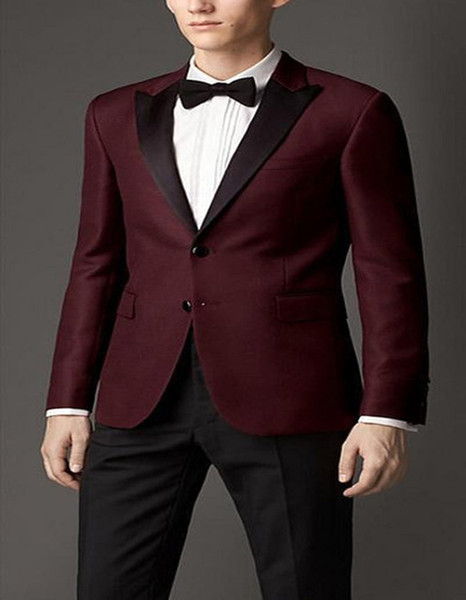 Temperament Style Blazer Tailor Made Two Pieces Pesked Lapel Three Pockets One Button Party Stage Clothing (jacket+pants)