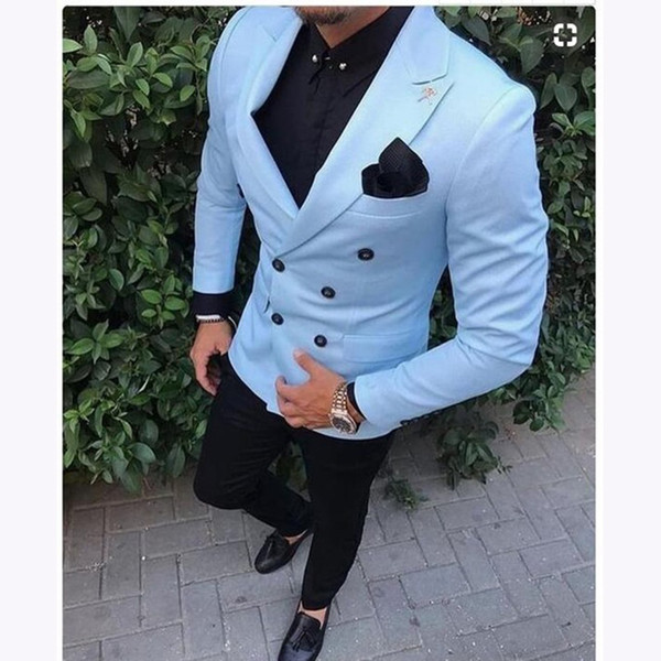 Two Pieces Mens Suit Classic for Men Wedding Suits Prom Tuxedo Tuxedo Jacket Masculino Double Breasted terno masculino Blazer Casual Men Sui