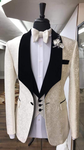 Classic Groom Tuxedos Groomsmen Shawl Lapel Vent Slim Suits Fit Best Man Suit Wedding/Men's Suits Bridegroom (Jacket+Pants+Vest+Tie) NO:79