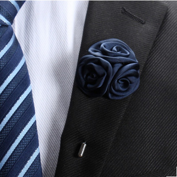 Newest Groom Brooch Tuxedos Suit Lapel Pin for Men And Women Jewelry Accessory 15 Color Can Choose NO:01
