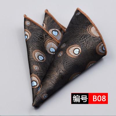 25cm 2008 Autumn and Winter Paisley New Series Multicolored Spot Men's Suits Formal Pocket Towel and Towel