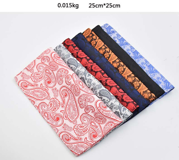 Men's suit pocket towel Jacquard Paisley series plain large pattern spot supply men's suit pocket towel