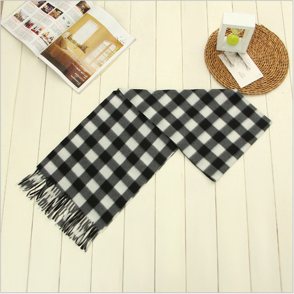 Luxury Winter Men's Cashmere Scarf Pashmina Brand Designer Women Warm Plaid Scarf Fashion Mens Wool Scarves 20*50 Centimetre Outdoor Scarves