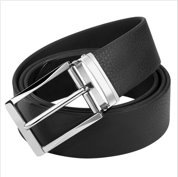 Famous Men Waist Belt Colour Black White Brown Bridegroom Wedding Waistband Alloy Pin Buckle Ceinture Genuine Leather Waist Strap