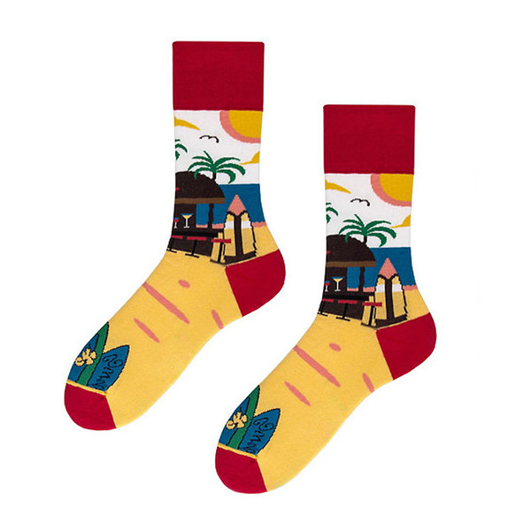 Fashion Designer Men's Socks Cotton Fabric Male and Female Socks Funny Creative Neutral Style Socks One Piece Per Opp Bag