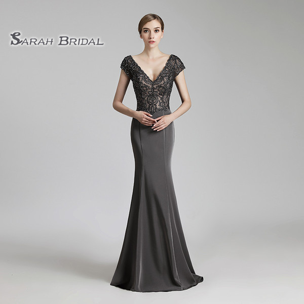 Luxury Crystal Mermaid Backless Prom Party Dresses Sexy Elegant Backless Vestidos De Festa Evening Occasion Sleeveless Gown LX438