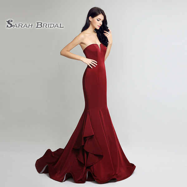 Strapless Sleeveless Prom Dress V-Neck robes de soirée Celebrity Party Dresses Formal Wear Evening Celebrity Gowns