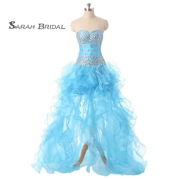 Short Sweetheart A-Line Beads Prom Dresses Sexy Lace Up Tulle Homecoming Dress Formal Graduation Party Gown SD066