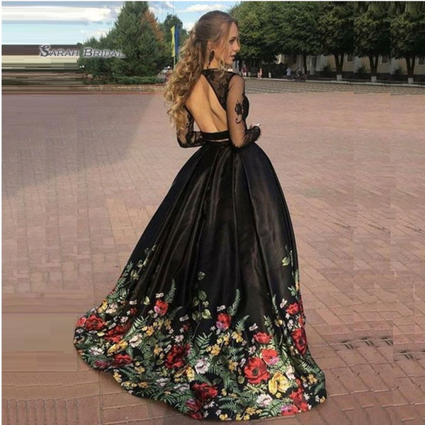 Satin Backless Long Sleeves Prom Dresses Vestidos De Festa Evening Wear In Stock Hot Sales High-end Occasion Dress