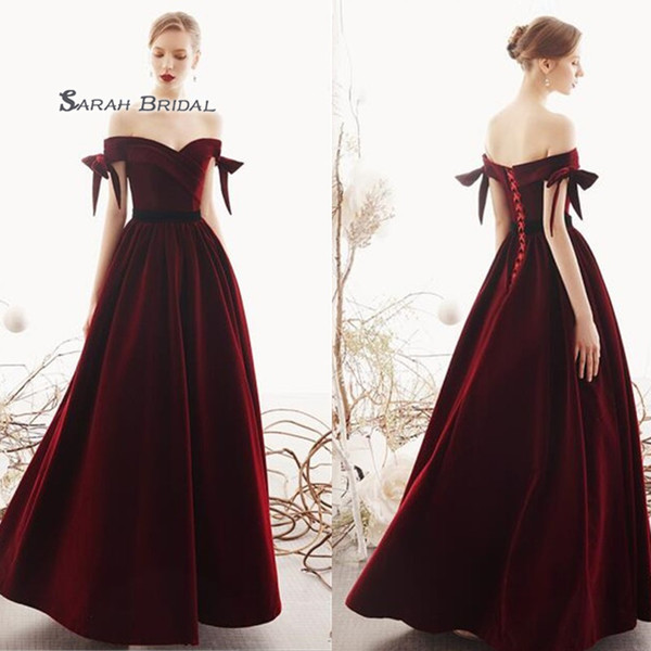 A-line Off Shoulder Lace Up Backless Ruched Sexy Floor Length Sleeveless Prom Dresses Sexy Party Dress Hot Sales