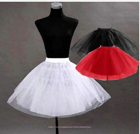 Red Black White Lovely Tutu Petticoat Underskirt Kid's Accessories In Stock Girls Pageant Dress Crinoline No Hoop Undergarment CPA274