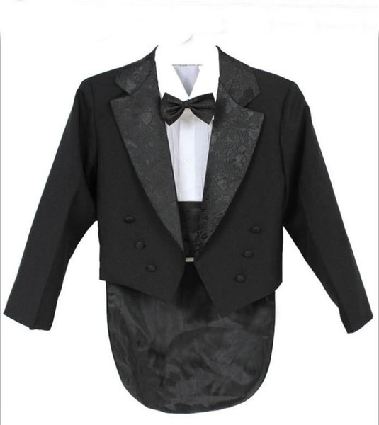 Elegant Kid Boy Wedding Suit/Boys' Tuxedo/Boy Blazers/Gentlemen Boys Suits For Weddings (Jacket+Pants+Tie+Girdle+Shirt)