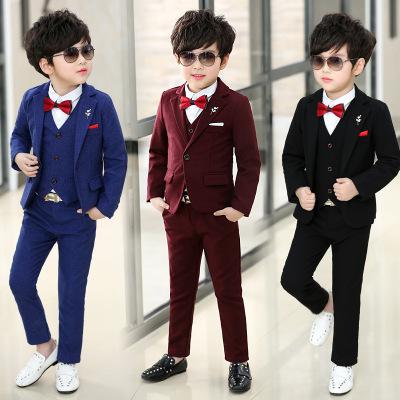 2018 Spring/Summer New Boys Small Suits Four Pieces/Jackets,Pants,Vests,Blouches Four-piece Boys Dresses/More Styles Shop Selection