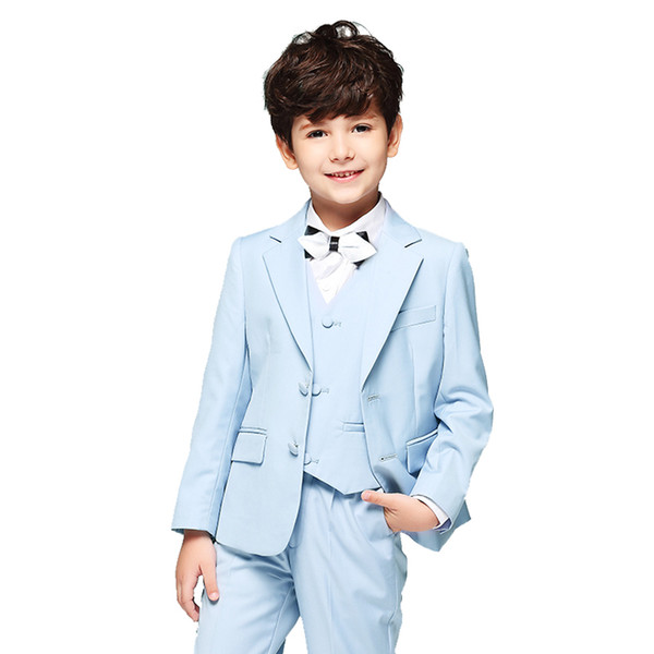 Boys Formal Wear For Wedding Party Boy Three-piece Suit (Jacket + Pants + Vest) New Arrival