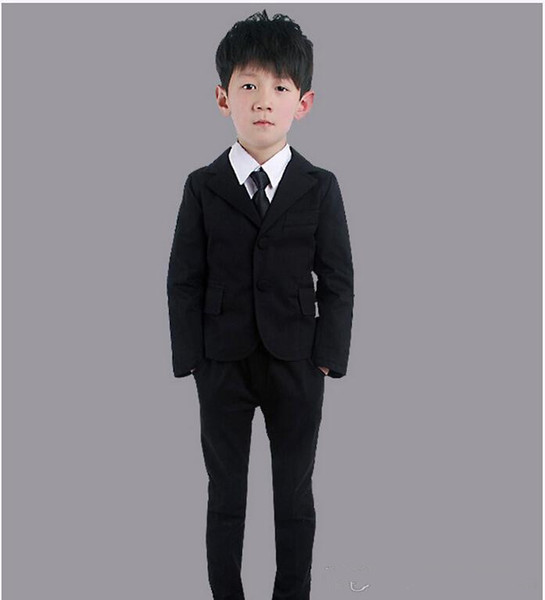 The little boy's most fashionable suit suits two-piece boys suit for formal occasions contracted fashion two-piece (jacket+pants)