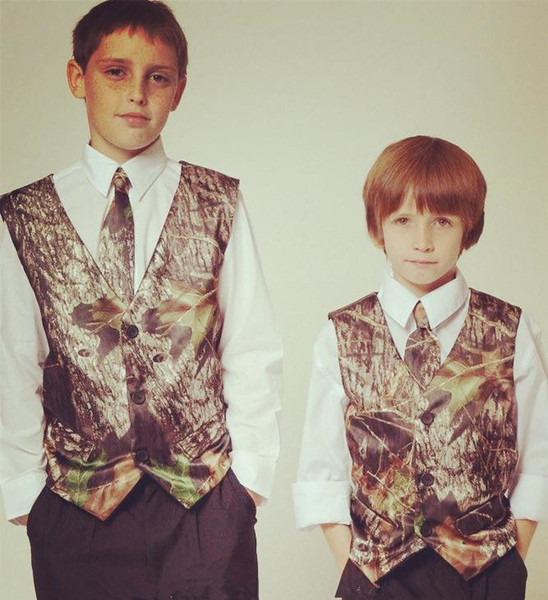 Boy Camo Vest for Wedding Party Formal Wear Boy's Wedding Wear Custom Made