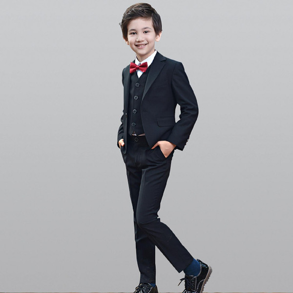 2018 Fashion Boy Suit Baby Boys Blazers Daily Dance Costume Casual Breasted Boy's Suit Flower Cool Boy Casual Cloth X1005