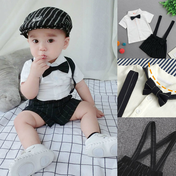 New Arrival Baby Boy Clothes Cute Three Pieces 100% Cotton Comfortable Spring Summer Boys Clothing In Stock (3M-36M)