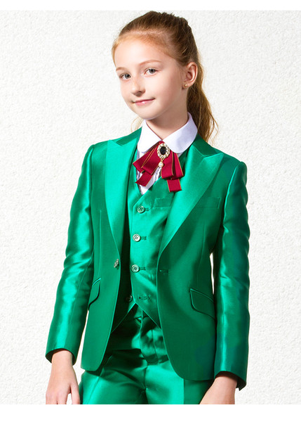 2019 Cheap Boys Tuxedo Beautiful Girls Dinner Suits Boys Formal Suits Tuxedo for Kids Tuxedo(Jacket+Pants+Tie+Vest) A06